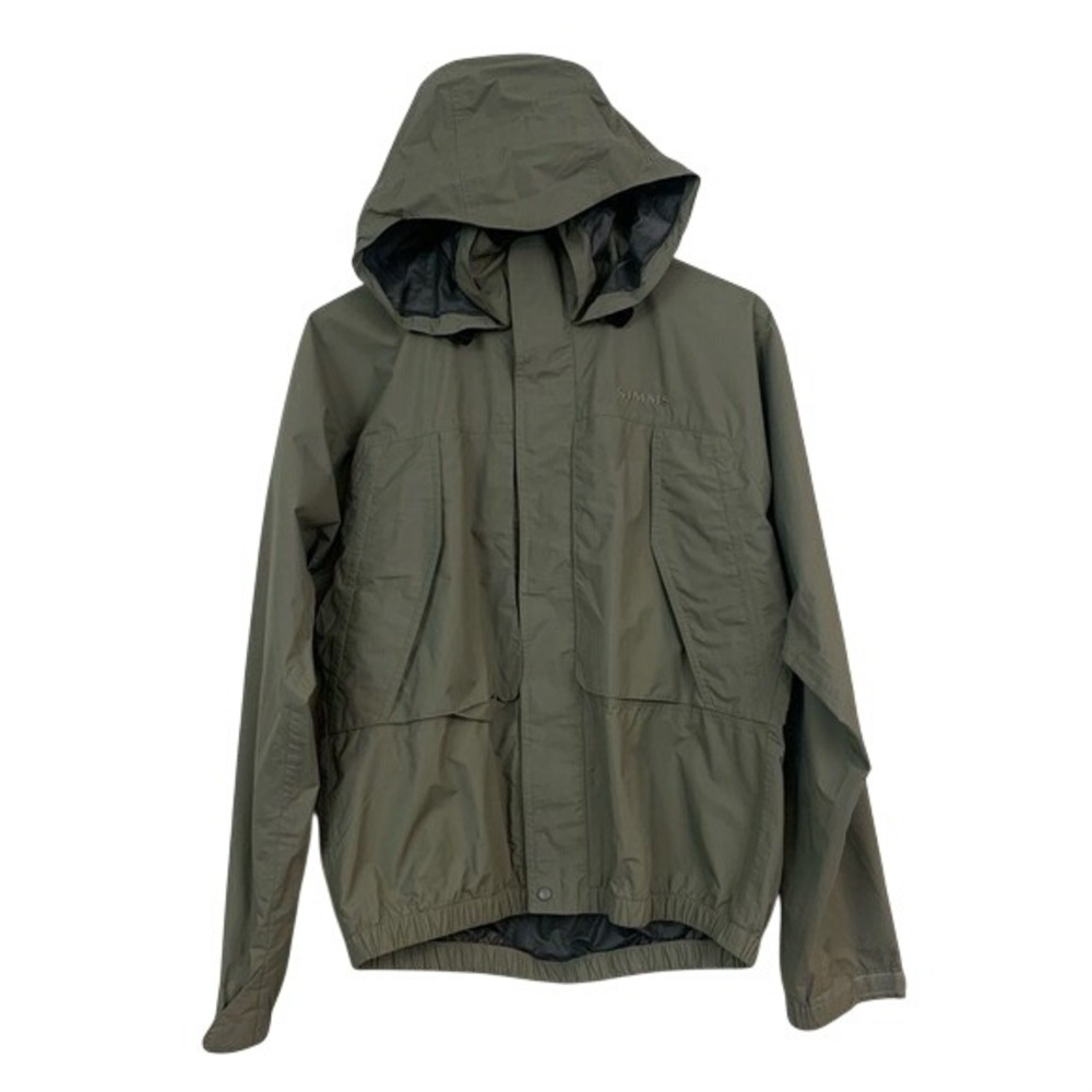 Simms Fishing Products GORE-TEX Men size S Olive Green Jacket Gorpcore Fisherman